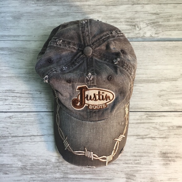 justin boots trucker hat